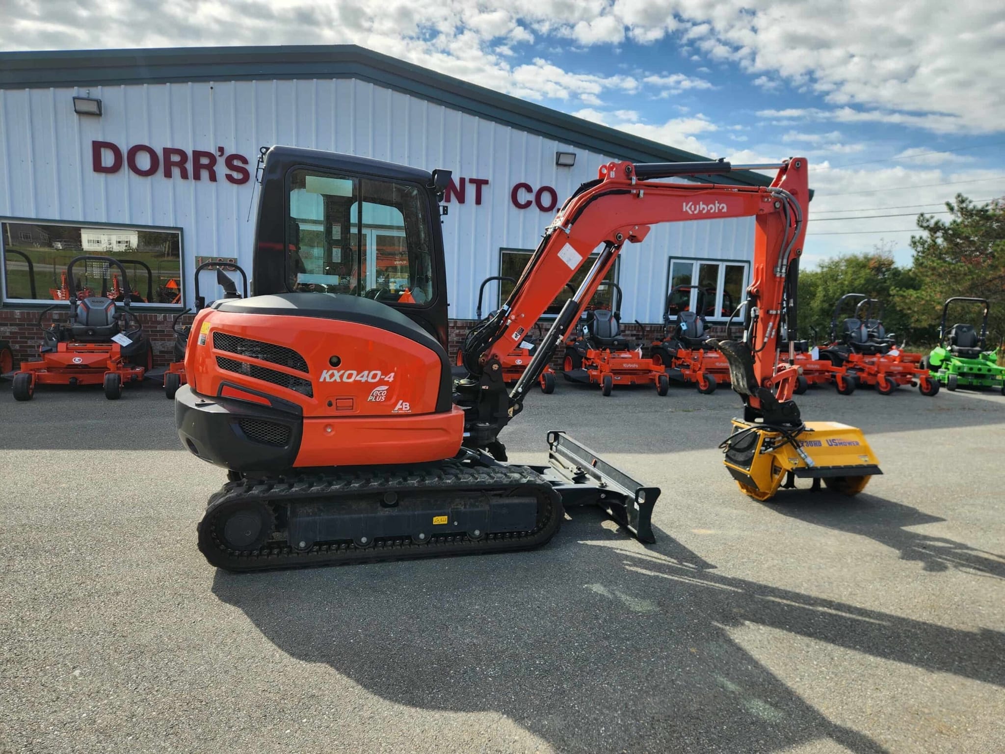 **CONSIGNMENT** 2021 Kubota KX040 with Flail & 3 Buckets